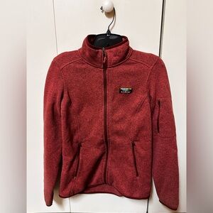 L.L. Bean Rust Fleece Jacket XS